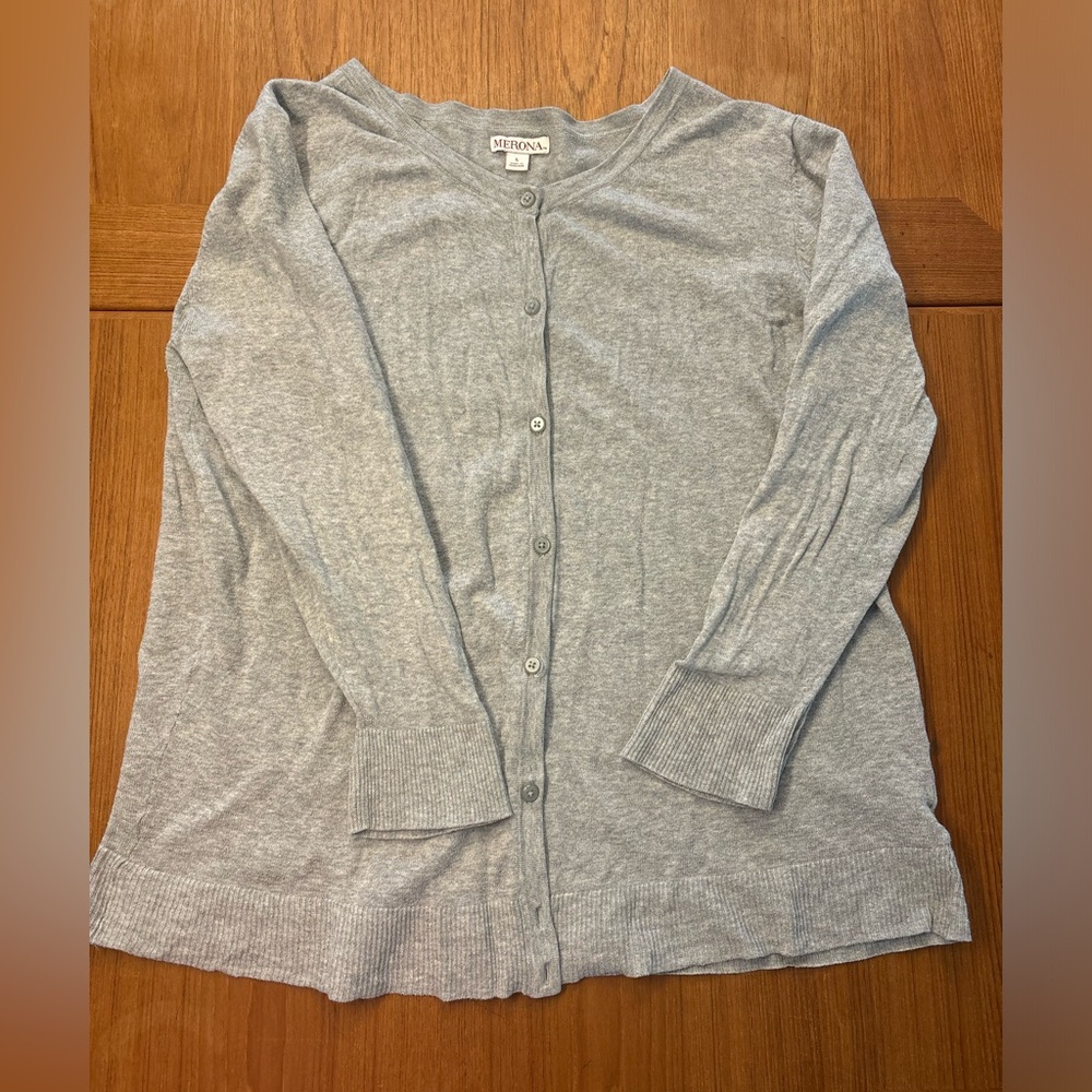 Merona Light Gray Women's Cardigan